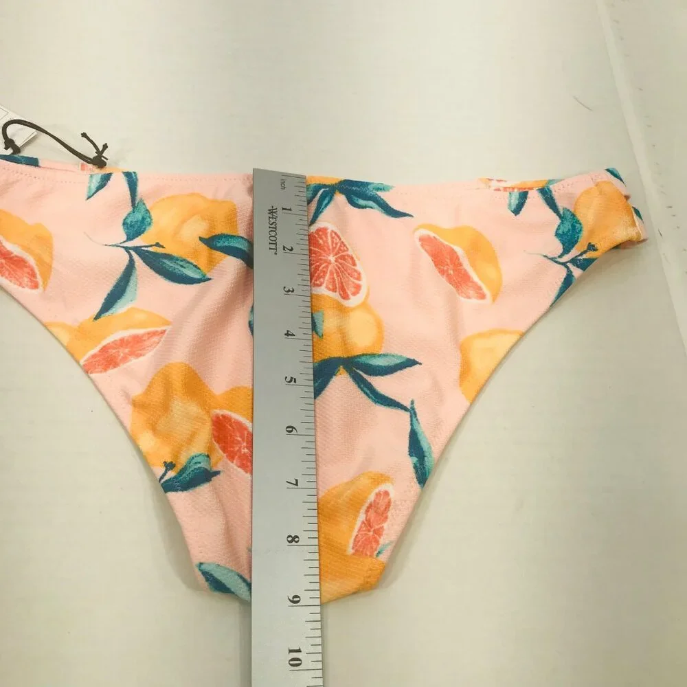 Shade And Shore Women's Medium Strappy Side Low Coverage Bikini Swim Bottom New